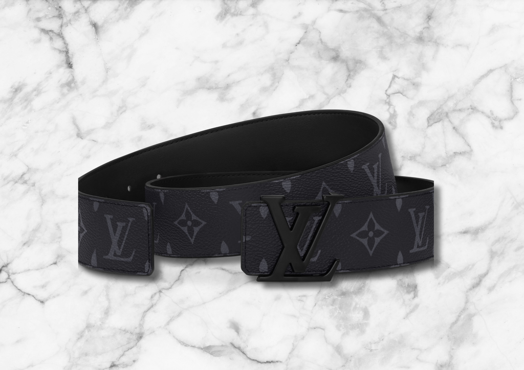 Black Mens Lv Designer belt