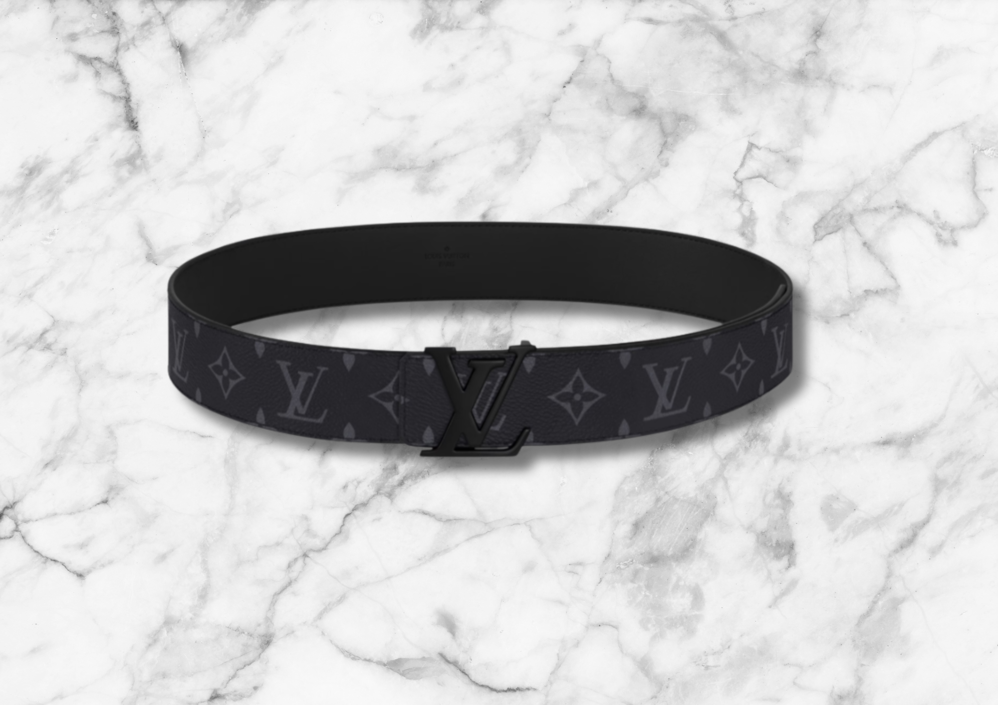 Black Mens Lv Designer belt